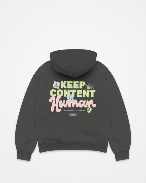 'Keep Content Human' Hoodie