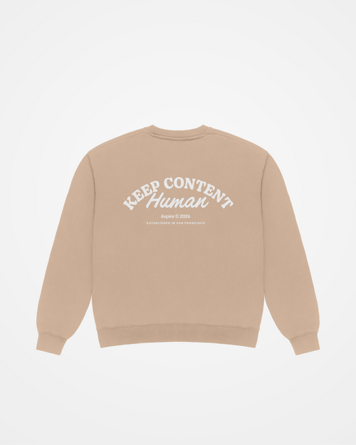 'Keep Content Human' - Crewneck